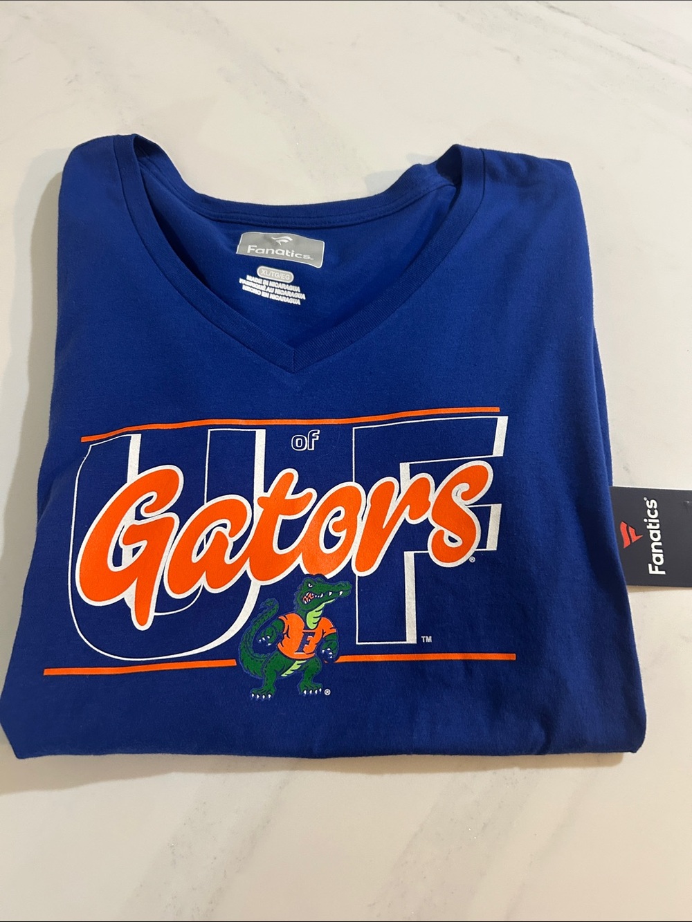 Fanatics women’s Royal Blue Florida Gators V-Neck Shirt